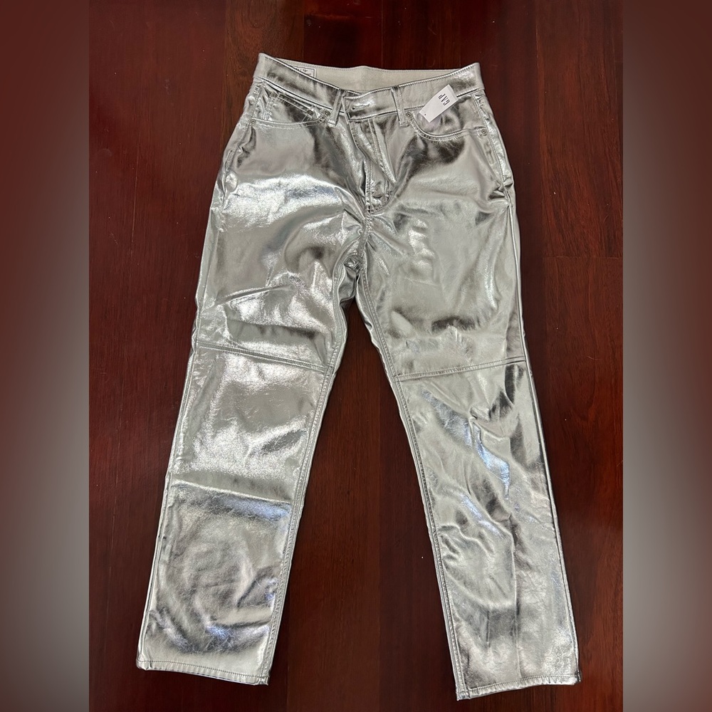 NWT Gap Metallic Leather pants